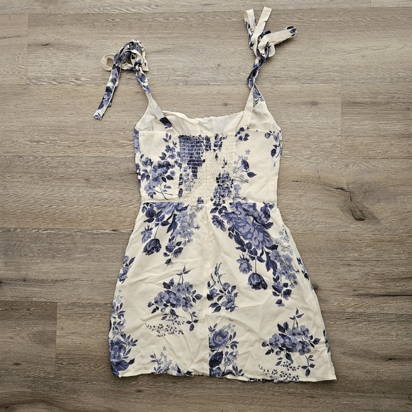 Reformation Annabell Mini Crepe Dress in Jaspar Size 4 - Picture 7 of 10